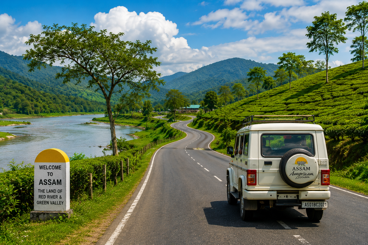 Journey through Assam
